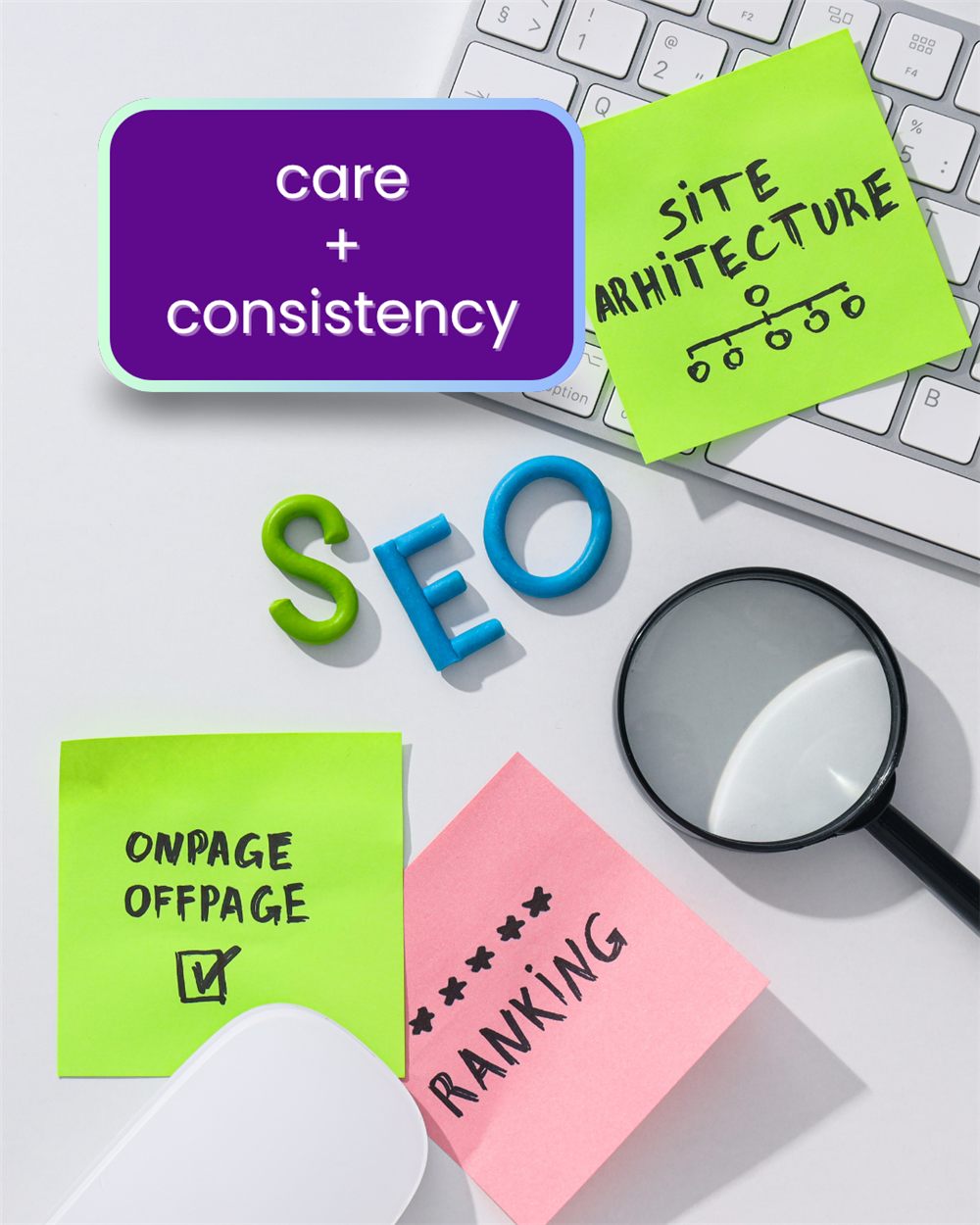 SEO is not a one-time touch graphic