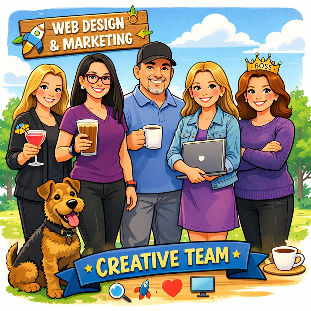 Creative team in the great outdoors
