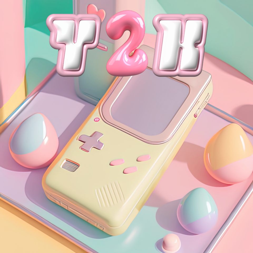 Y2K web design trend in 2024
